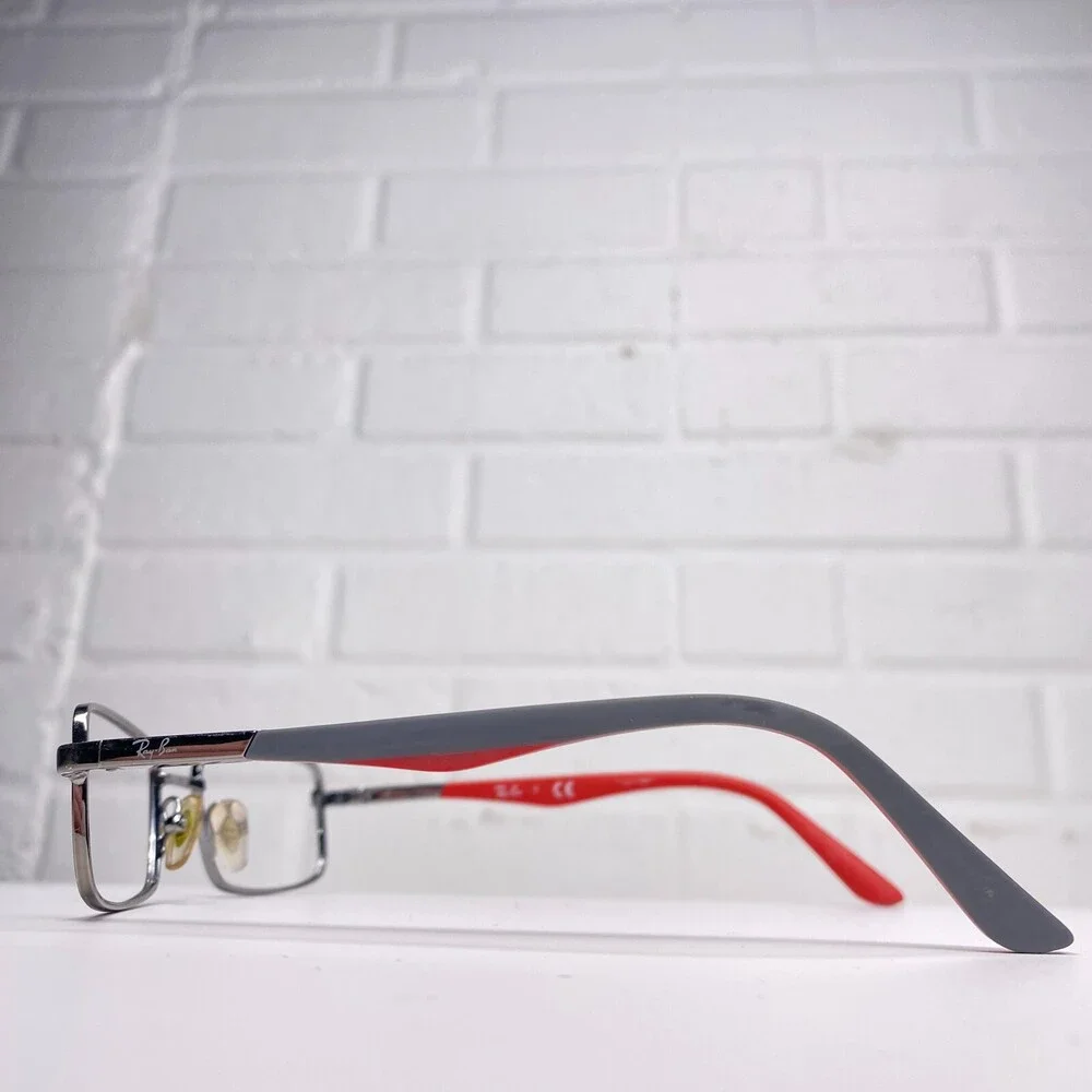 Ray-Ban RB1033 4008 Kids Eyeglasses Frames Silver Wire Red Gray 45-16-125 600